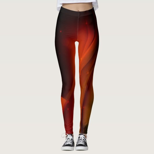 Leggings Vague d'incendie (Devant)