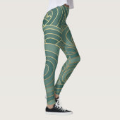 Leggings Vague d'or : Traditionnel luxe oriental (Droite)