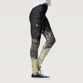 Leggings Vague dorée, texture papier. (Droite)