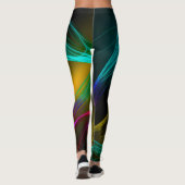 Leggings Vague néon coloré moderne (Dos)