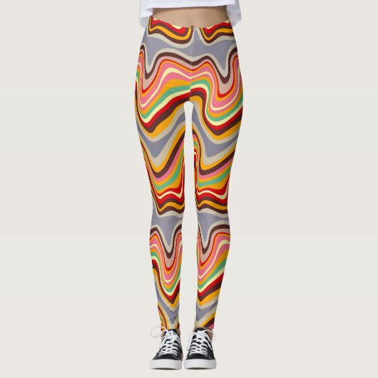 Leggings vague rétro disco (Devant)