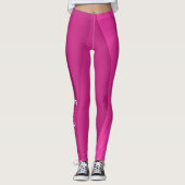 Leggings Vague rose douce de luxe (Devant)