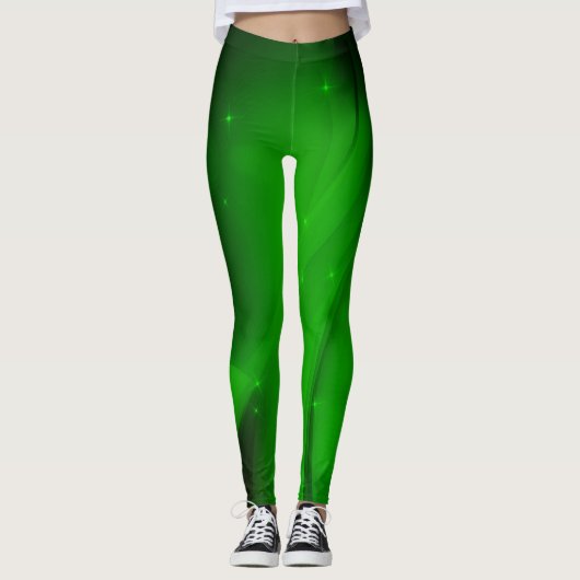 Leggings Vague verte (Devant)