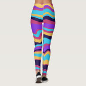 Leggings Vagues Abstraites (Dos)