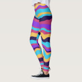 Leggings Vagues Abstraites (Gauche)