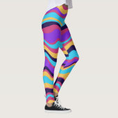 Leggings Vagues Abstraites (Droite)