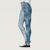 Leggings Vagues bleu océan (Gauche)