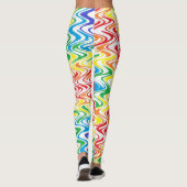 Leggings Vagues d'arc-en-ciel (Dos)