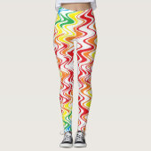 Leggings Vagues d'arc-en-ciel (Devant)