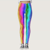 Leggings Vagues de couleur (Devant)