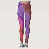 Leggings Vagues de couleur (Devant)