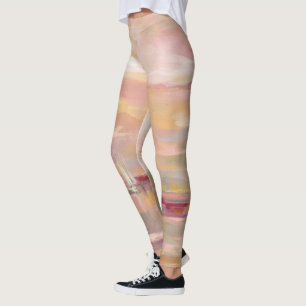 Leggings Vagues de cramoisi