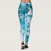 Leggings Vagues de l'océan bleu (Dos)
