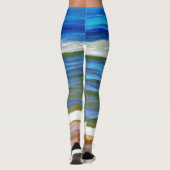Leggings Vagues de plage 0346 (Dos)