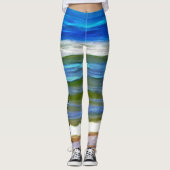 Leggings Vagues de plage 0346 (Devant)