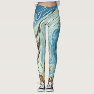Leggings Vagues de printemps Meilleure peinture colorée