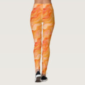 Leggings Vagues de rêve orange (Dos)