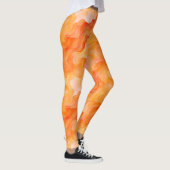 Leggings Vagues de rêve orange (Droite)