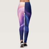 Leggings Vagues de rêve soyeuses – Flux abstrait (Dos)
