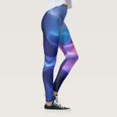 Leggings Vagues de rêve soyeuses – Flux abstrait (Droite)