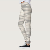 Leggings Vagues de texture blanche teinte (Gauche)