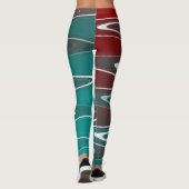 Leggings Vagues en blanc (Dos)