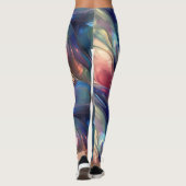 Leggings Vagues en verre Abstrait (Dos)