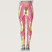 Leggings Vagues et cercles (Devant)