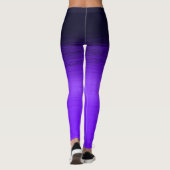 Leggings Vagues nocturnes roses (Dos)