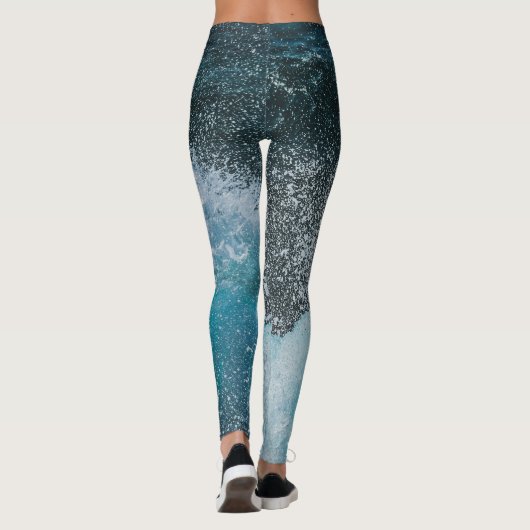 Leggings Vagues océaniques Crystal (Dos)