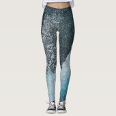 Leggings Vagues océaniques Crystal (Devant)