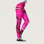 Leggings Vagues roses et violettes (Droite)