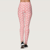 Leggings Vagues saumons (Dos)