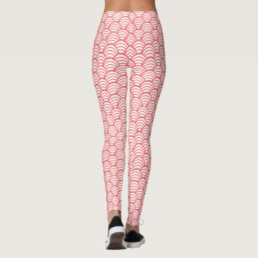 Leggings Vagues saumons (Dos)