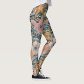 Leggings vagues tropicales mûre (Droite)