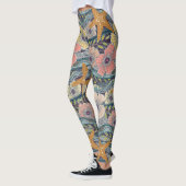 Leggings vagues tropicales mûre (Gauche)