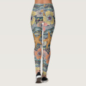Leggings vagues tropicales mûre (Dos)