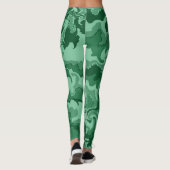 Leggings Vagues vertes (Dos)