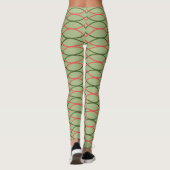 Leggings Vagues vertes (Dos)