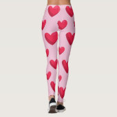 Leggings Valentine Arrière - plan Avec Amour Du Coeur (Dos)