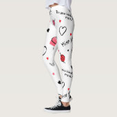 Leggings Valentine's Hearts Arrow sans couture (Gauche)