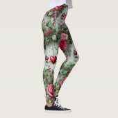 Leggings Valentines Jour Coeurs et Légendes Roses (Droite)