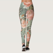 Leggings Valse florale intemporelle | taoïsme de la méditat (Dos)