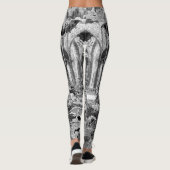 Leggings Vampires gothiques d'origine Crypt Graves Bats Sku (Dos)