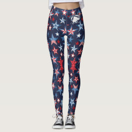 leggings van 4 juli met White B&BE Logo