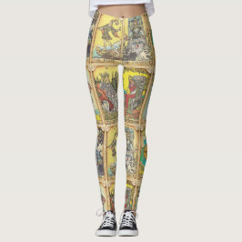 Leggings van Antiek tarot Kaart - Koel