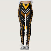 Leggings van bedrukt Afrikaanse modderdoek (Voorkant)