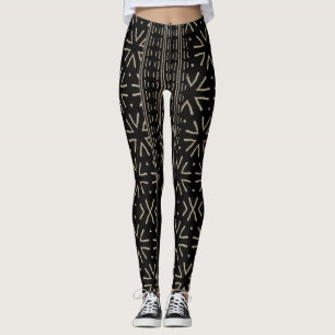 Leggings van bedrukt Afrikaanse modderdoek