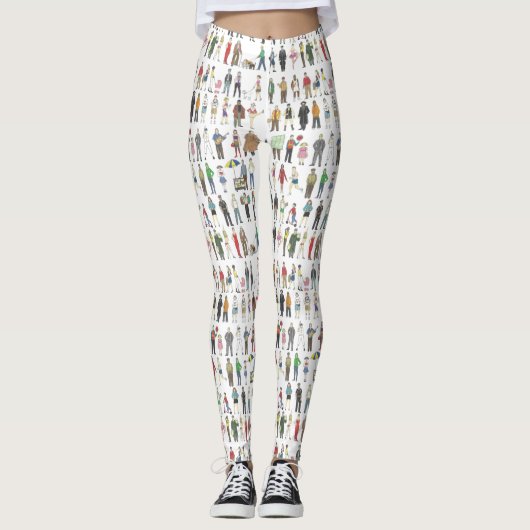Leggings van burgers van NYC New York City (Voorkant)
