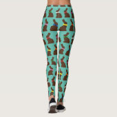 Leggings van chocolade Bunnies (Achterkant)